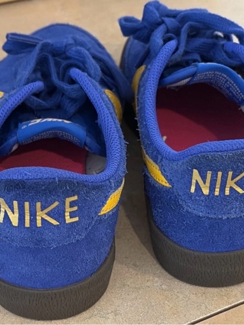 Nike big kids kill shot 2 HARD TO FIND!! Racer Blue & University Gold |Sz: 4.5Y| - Picture 7 of 9